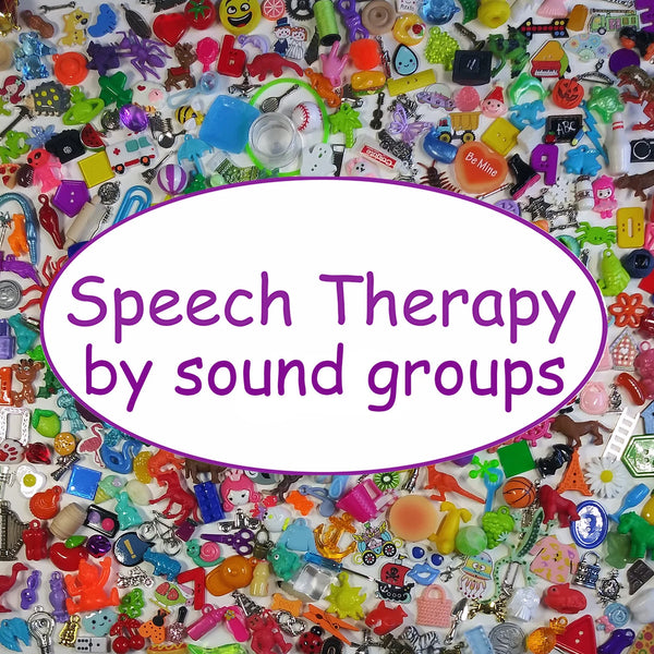 Original and New INDIVIDUAL SETS OF SPEECH THERAPY TRINKETS by sound