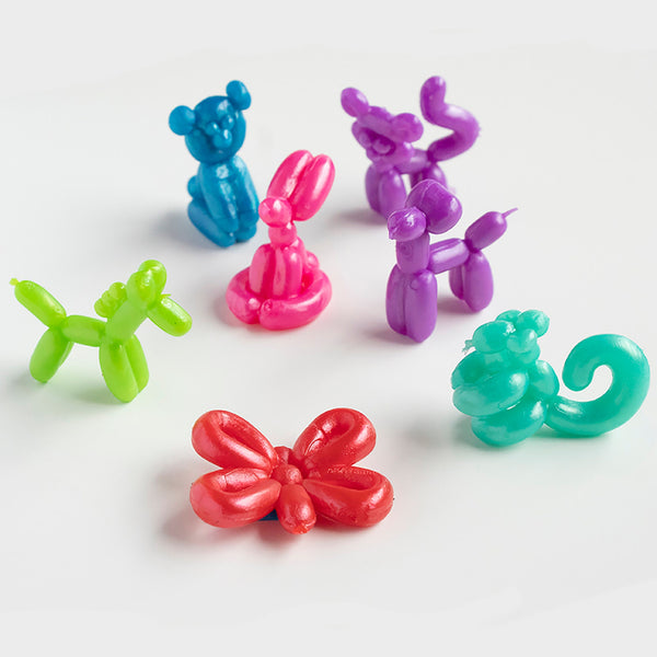 BALLOON ANIMALS (12) for party decor, party favors, miniature animals, small animals.