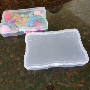 PLASTIC STORAGE BOXES - Containers-4.5x6.5-Translucent containers for organizing-small parts storage