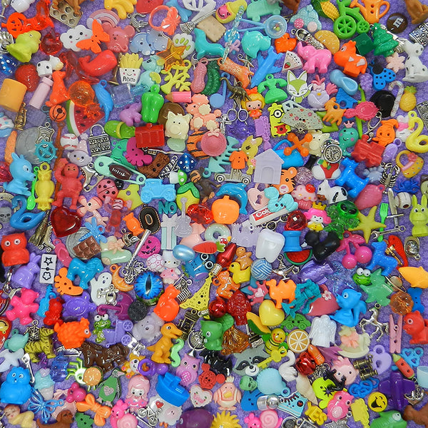 I Spy TRINKETS (50) - smaller trinkets for bags, bottles, sensory bins, games, teaching, 1" toys, tiny toys, small toys. No Duplicates!