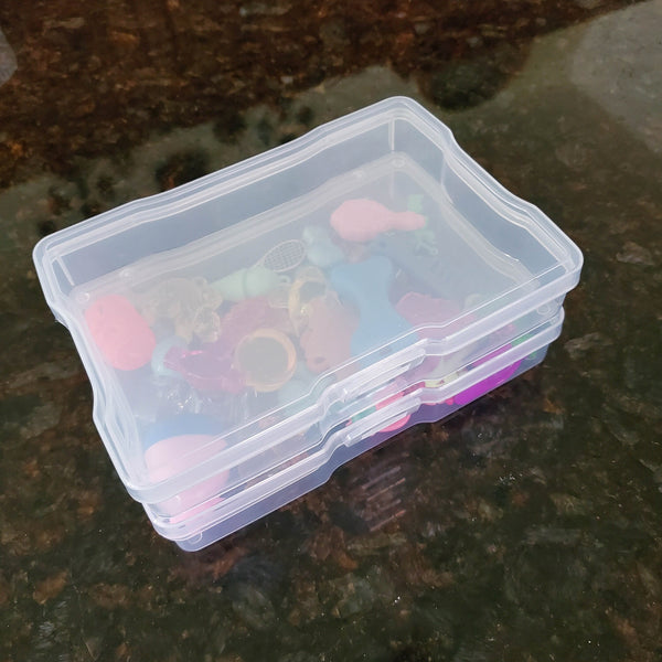 PLASTIC STORAGE BOXES - Containers-4.5x6.5-Translucent containers for organizing-small parts storage