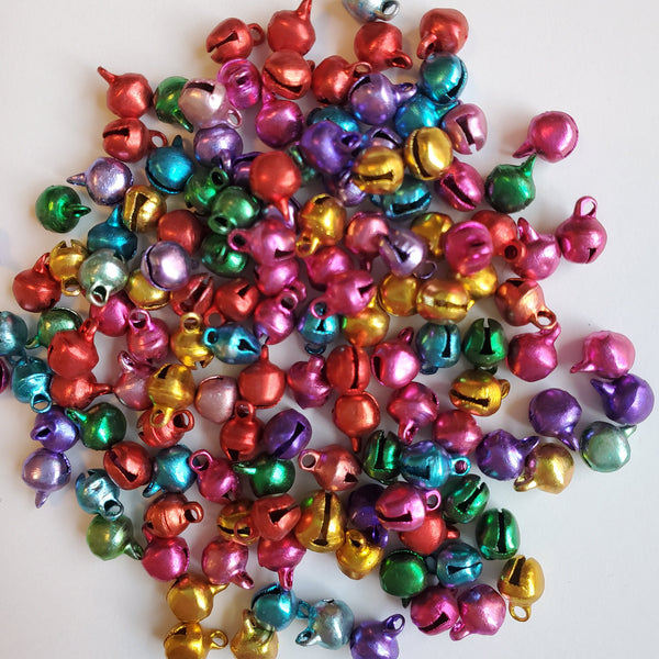 6mm JINGLE BELLS (100), Christmas bells, Christmas crafts, Christmas jewelry, Small bells, Small jingle bells, Tiny bells