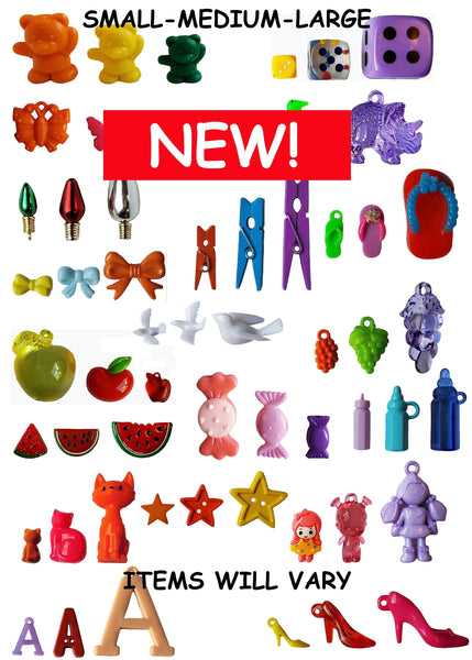 NEW!  Small, medium and large.  15 different sets of SML trinkets, size relationships.