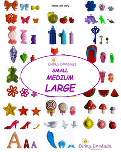 NEW!  Small, medium and large.  15 different sets of SML trinkets, size relationships.