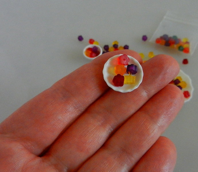 35 pieces of MINIATURE Dollhouse CANDY, Jello, Jelly, Food #19