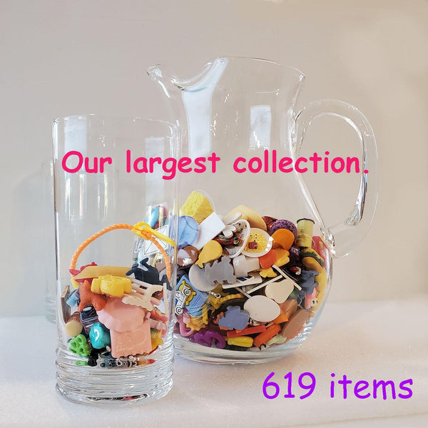 SPEECH THERAPY TRINKETS | 619 Pieces | Large quantity | Resin, acrylic, metal | Organized by sound groups | Phonological awareness tools
